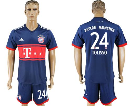 Bayern Munchen #24 Tolisso Away Soccer Club Jersey - Click Image to Close